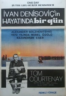 One Day in the Life of Ivan Denisovich - Turkish Movie Poster (xs thumbnail)