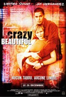 Crazy/Beautiful - French Movie Poster (xs thumbnail)