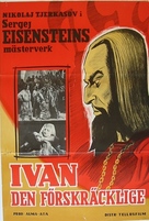 Ivan Groznyy I - Swedish Movie Poster (xs thumbnail)