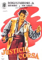 The Corsican Brothers - Spanish Movie Poster (xs thumbnail)