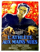 L&#039;athl&egrave;te aux mains nues - French Movie Poster (xs thumbnail)