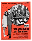 Todessch&uuml;sse am Broadway - German Movie Poster (xs thumbnail)
