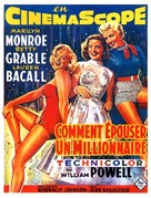 How to Marry a Millionaire - Belgian Movie Poster (xs thumbnail)