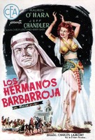 Flame of Araby - Spanish Movie Poster (xs thumbnail)