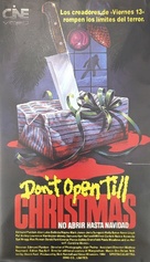 Don&#039;t Open &#039;Til Christmas - Spanish VHS movie cover (xs thumbnail)