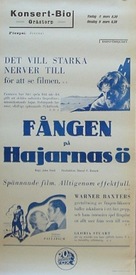The Prisoner of Shark Island - Swedish Movie Poster (xs thumbnail)