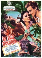 The Blue Lagoon - Spanish Movie Poster (xs thumbnail)