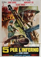 5 per l'inferno - German Movie Poster (xs thumbnail)