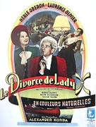 The Divorce of Lady X - French Movie Poster (xs thumbnail)