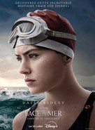 Young Woman and the Sea - French Movie Poster (xs thumbnail)