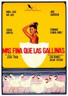 M&aacute;s fina que las gallinas - Spanish Movie Poster (xs thumbnail)