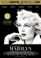 My Week with Marilyn - Spanish Movie Poster (xs thumbnail)