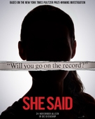 She Said - Dutch Movie Poster (xs thumbnail)