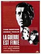 La guerre est finie - French Movie Poster (xs thumbnail)