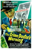 Crime Doctor&#039;s Warning - Movie Poster (xs thumbnail)
