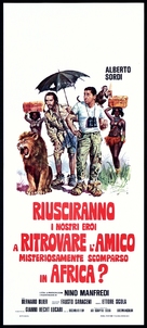 Riusciranno i nostri eroi a ritrovare l&#039;amico misteriosamente scomparso in Africa? - Italian Movie Poster (xs thumbnail)