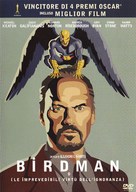 Birdman or (The Unexpected Virtue of Ignorance) - Italian DVD movie cover (xs thumbnail)