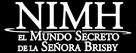 The Secret of NIMH - Spanish Logo (xs thumbnail)