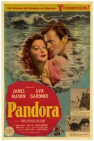 Pandora and the Flying Dutchman - Spanish Movie Poster (xs thumbnail)