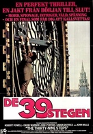The Thirty Nine Steps - Swedish Movie Poster (xs thumbnail)