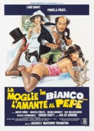 La moglie in bianco... l&#039;amante al pepe - Italian Movie Poster (xs thumbnail)