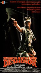 Death Before Dishonor - Spanish VHS movie cover (xs thumbnail)