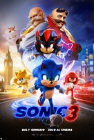 Sonic the Hedgehog 3 - Italian Movie Poster (xs thumbnail)