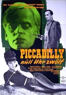 Piccadilly null Uhr zw&ouml;lf - German Movie Poster (xs thumbnail)