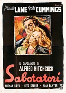 Saboteur - Italian Movie Poster (xs thumbnail)
