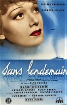 Sans lendemain - French Movie Poster (xs thumbnail)