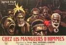 Chez les mangeurs d&#039;hommes - French Movie Poster (xs thumbnail)