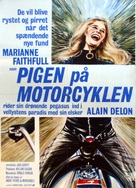 The Girl on a Motocycle - Danish Movie Poster (xs thumbnail)