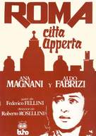 Roma, citt&agrave; aperta - Spanish Movie Poster (xs thumbnail)