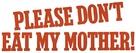Please Don&#039;t Eat My Mother - Logo (xs thumbnail)