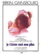 Je t&#039;aime moi non plus - French Movie Poster (xs thumbnail)