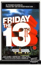 Friday the 13th - Norwegian VHS movie cover (xs thumbnail)