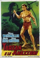 Tarzan and the Amazons - Italian Movie Poster (xs thumbnail)