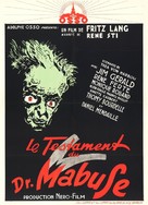 Das Testament des Dr. Mabuse - Belgian Movie Poster (xs thumbnail)