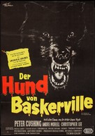 The Hound of the Baskervilles - German Movie Poster (xs thumbnail)