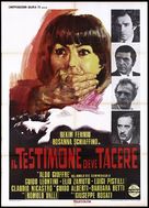 Il testimone deve tacere - Italian Movie Poster (xs thumbnail)