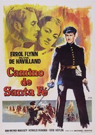 Santa Fe Trail - Spanish Movie Poster (xs thumbnail)