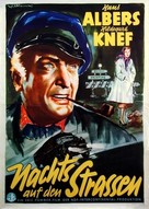 Nachts auf den Stra&szlig;en - German Movie Poster (xs thumbnail)