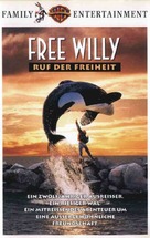 Free Willy - German VHS movie cover (xs thumbnail)