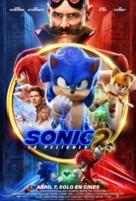 Sonic the Hedgehog 2 - Mexican Movie Poster (xs thumbnail)