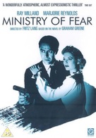 Ministry of Fear - British DVD movie cover (xs thumbnail)