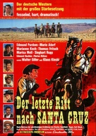 Der letzte Ritt nach Santa Cruz - German Movie Poster (xs thumbnail)
