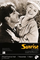 Sunrise: A Song of Two Humans - British Movie Poster (xs thumbnail)