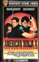 American Ninja 4: The Annihilation - Finnish VHS movie cover (xs thumbnail)