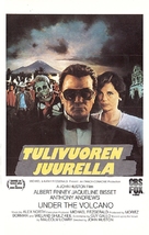 Under the Volcano - Finnish VHS movie cover (xs thumbnail)
