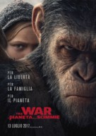 War for the Planet of the Apes - Italian Movie Poster (xs thumbnail)